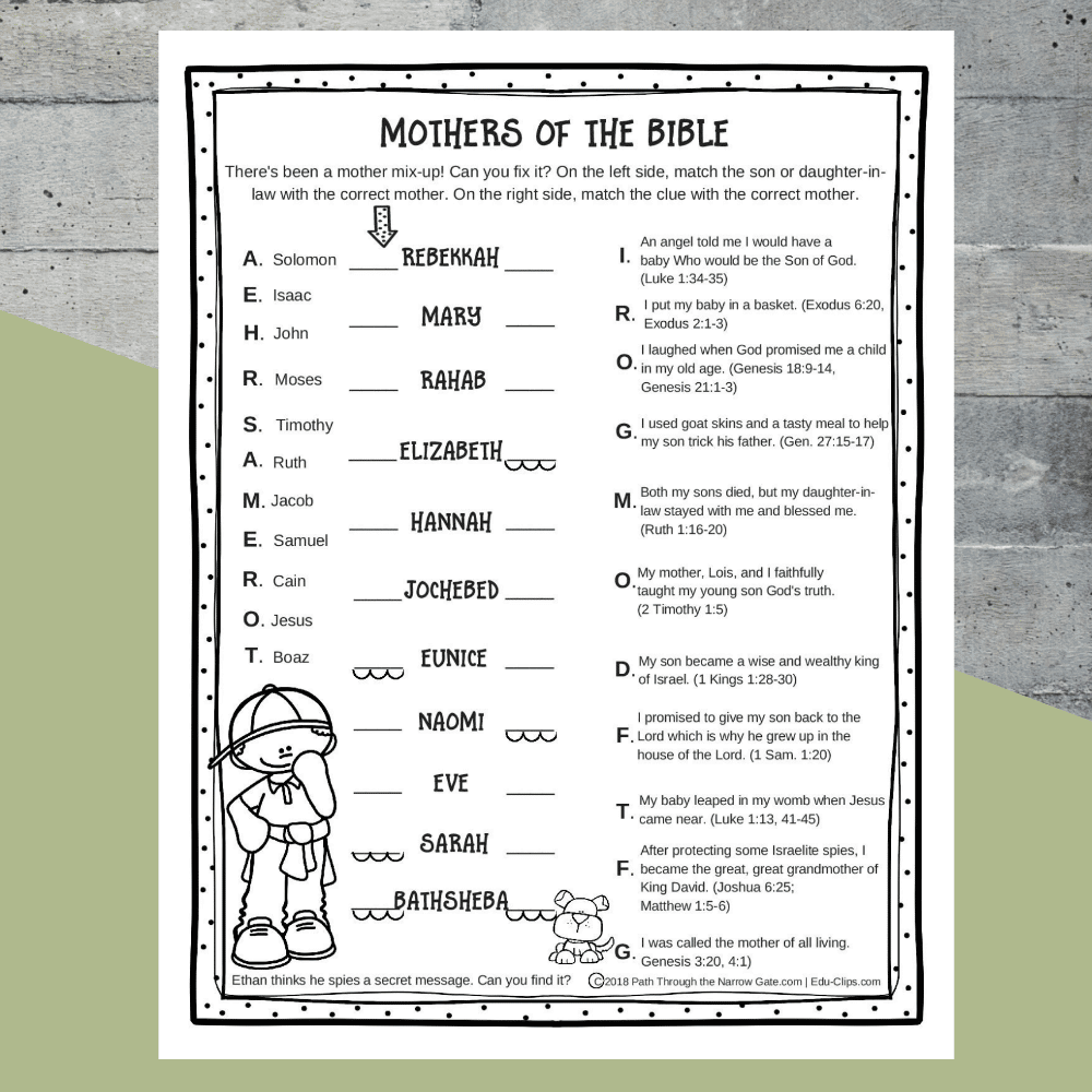 Bible Worksheets Bible Story Printables Worksheets Library