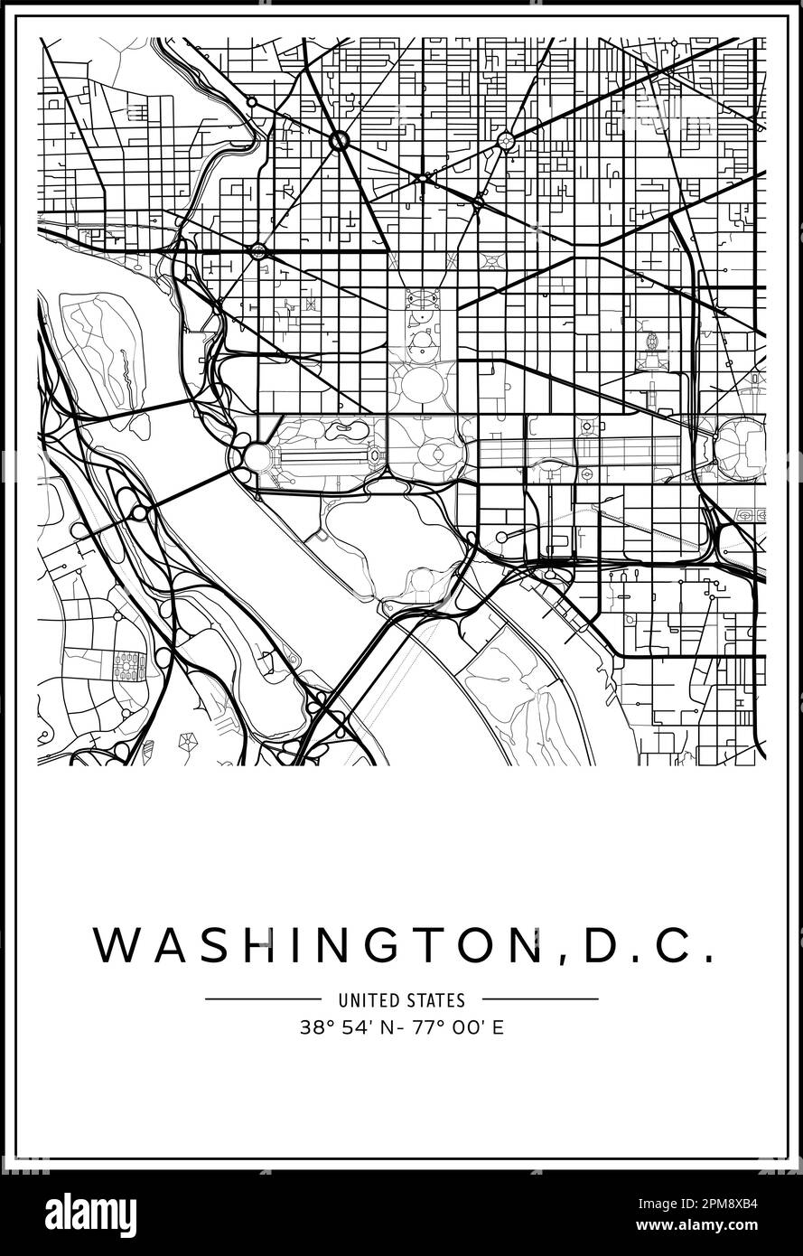 Printable Map Of Washington Dc Monuments