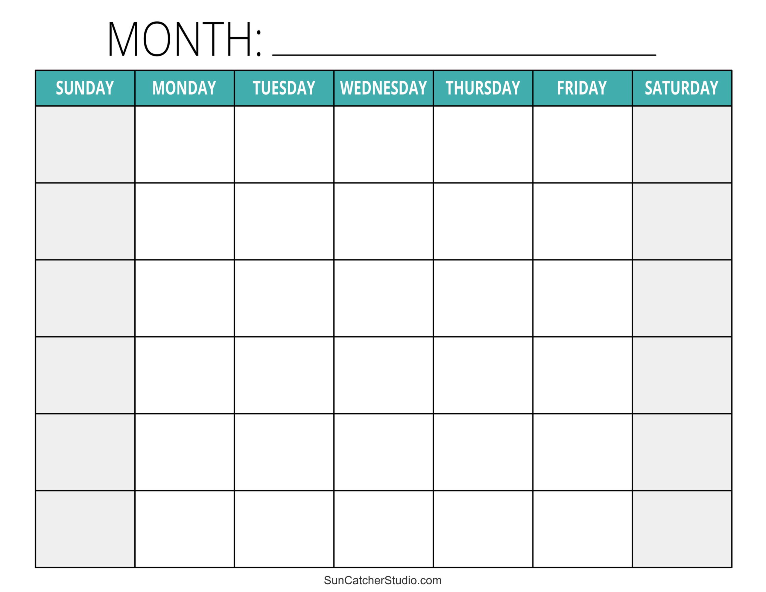 Blank Calendar Templates Free Printable Pages Free Printables