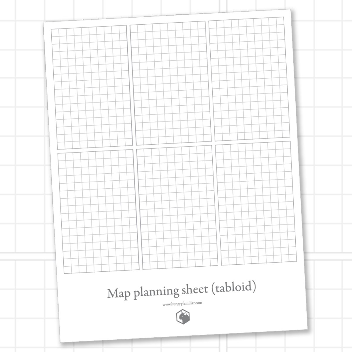 Blank Map Grid Printable Letter Hungry Familiar