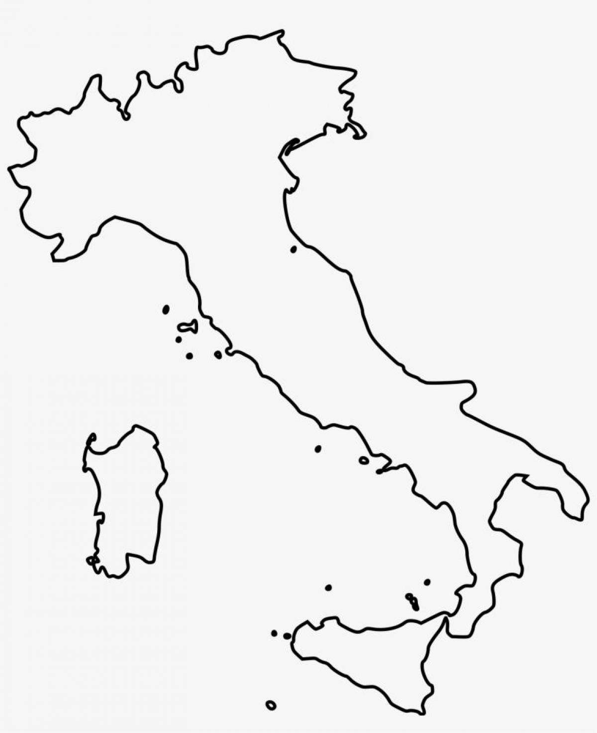 Blank Map Of Italy Outline Map And Vector Map Of Italy