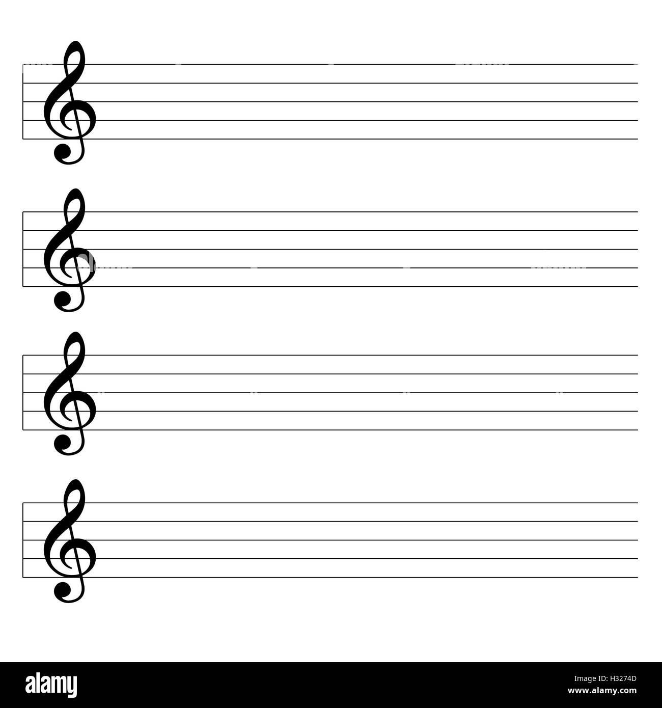 Blank Sheet Music Black And White Stock Photos Images Alamy