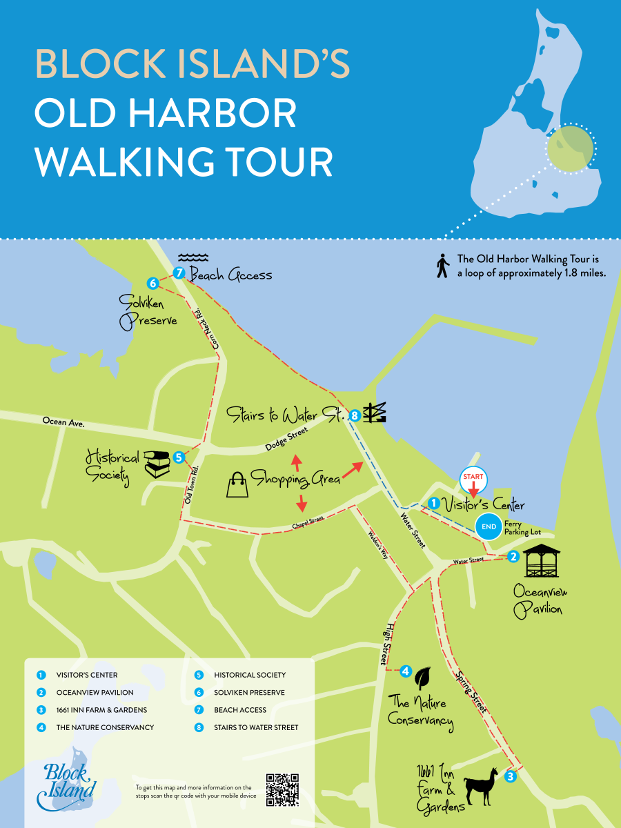 Block Island Walking Tour Map Explore On Foot