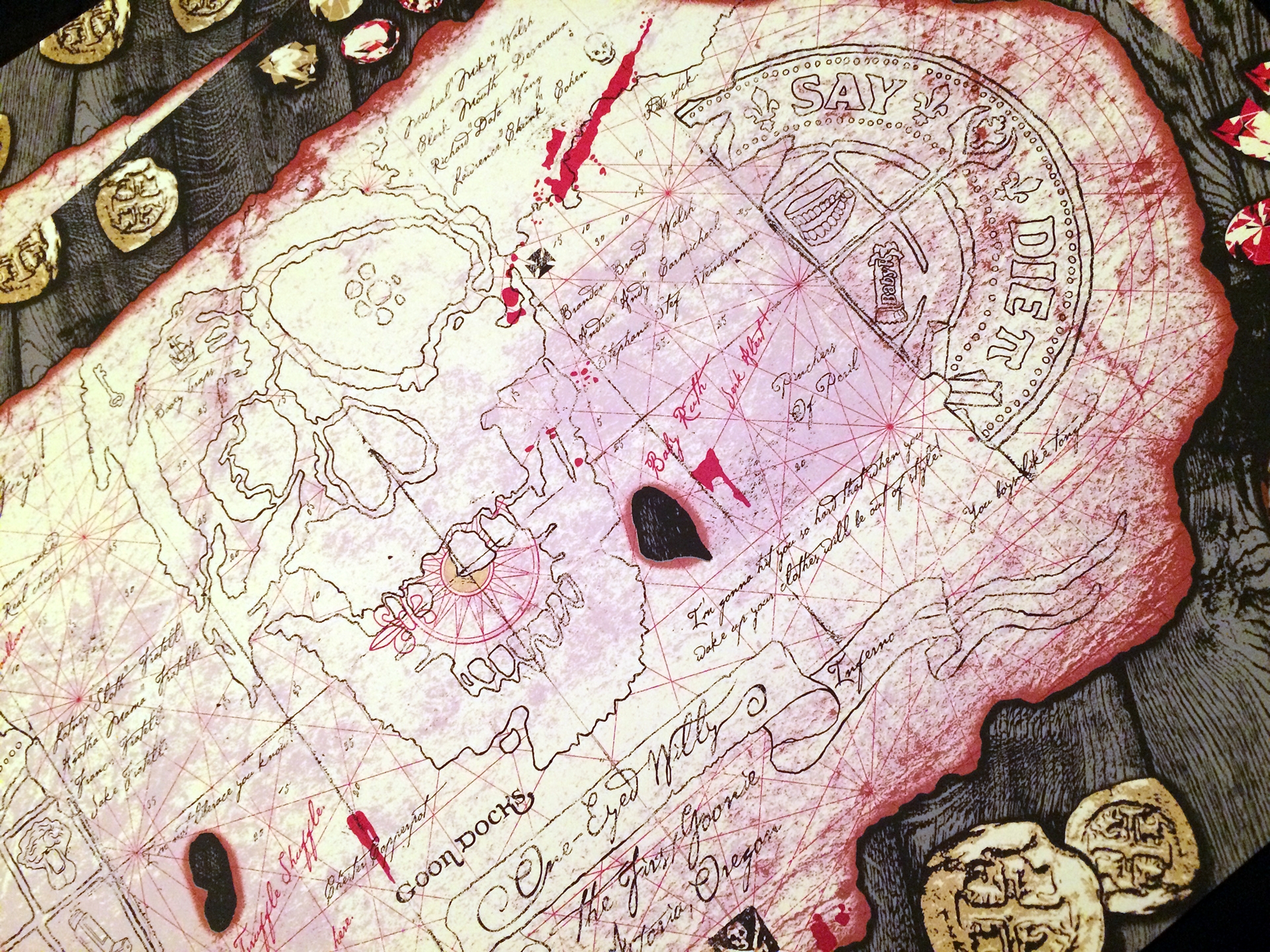 Booty Trap Treasure Map The Goonies 11 Images Behance