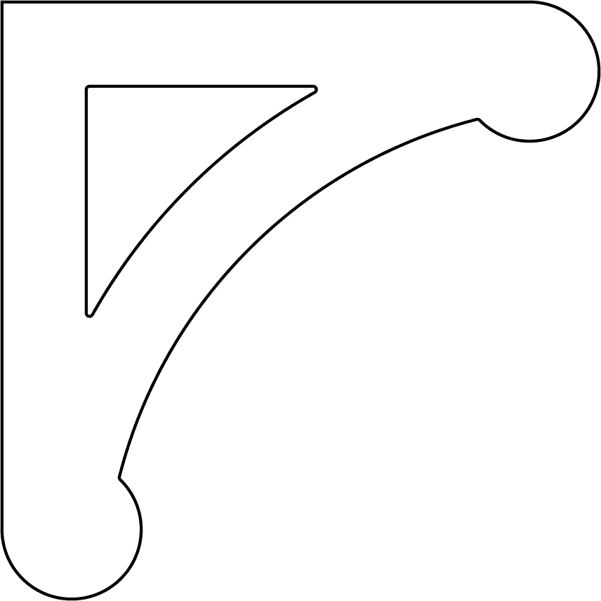 Free Printable Shelf Bracket Template