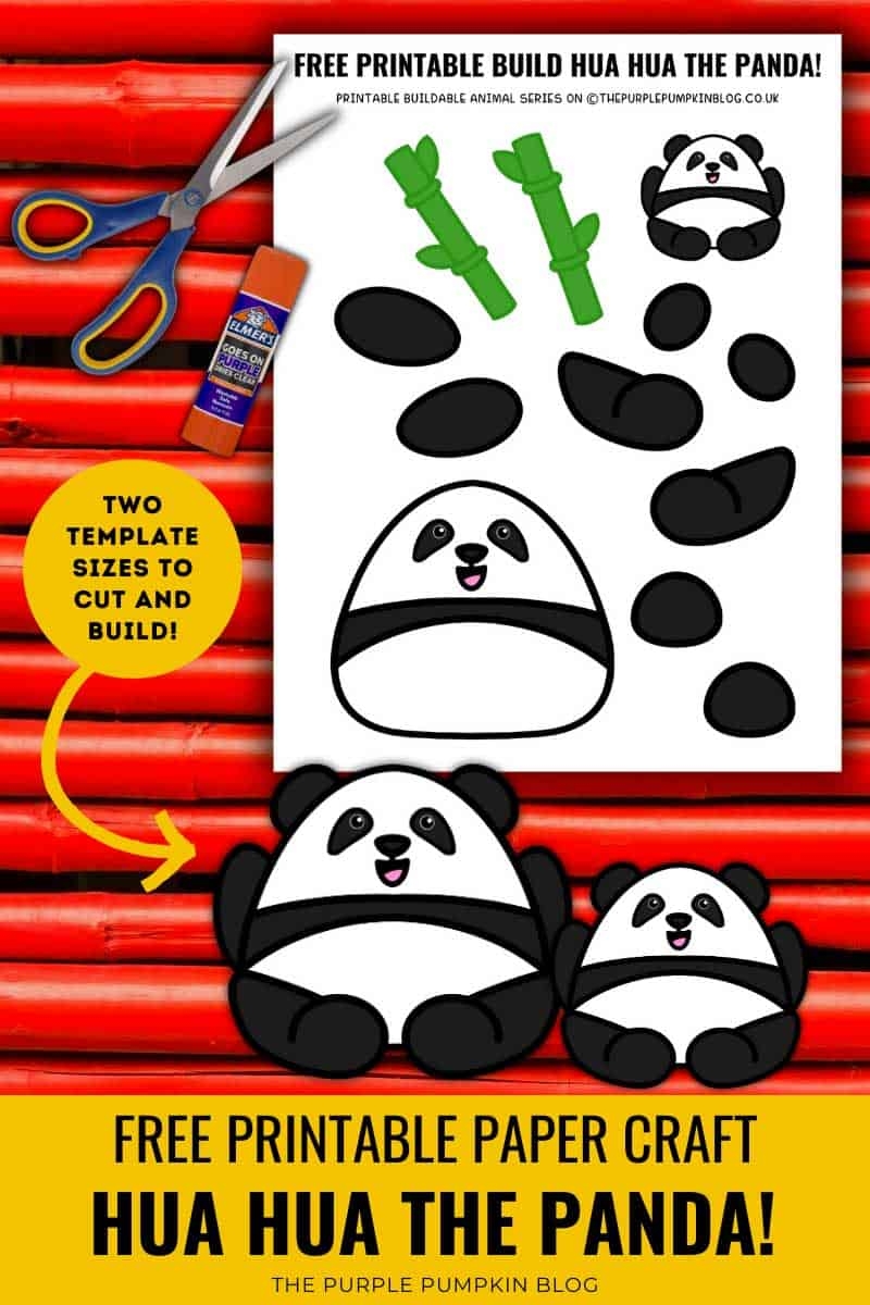 Build Hua Hua The Panda Free Printable Giant Panda Paper Craft 
