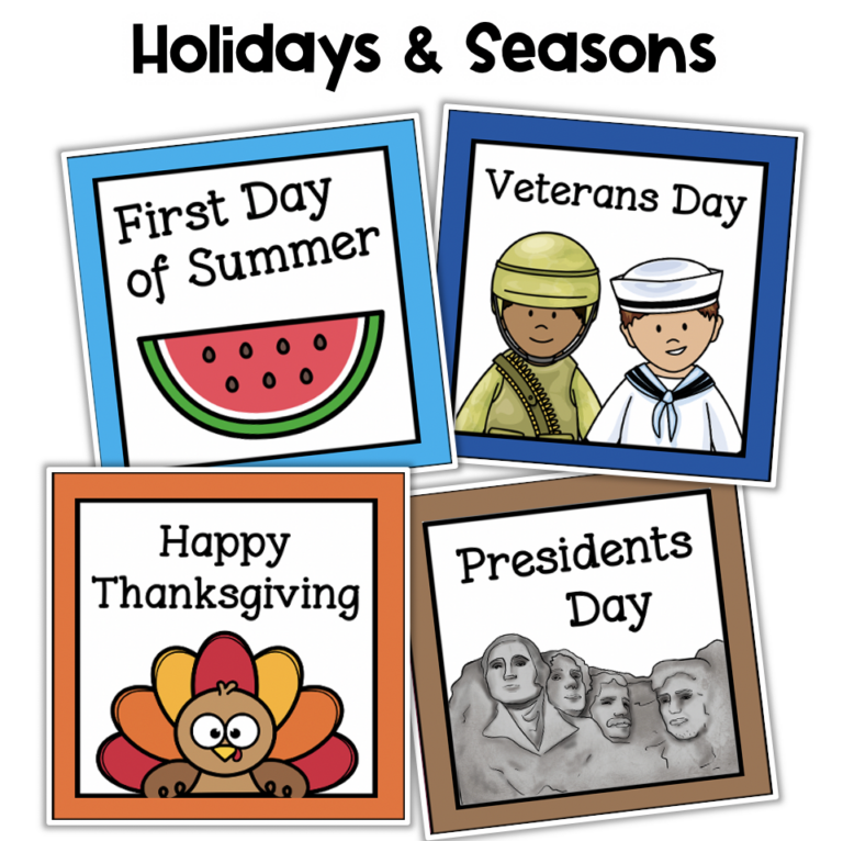 Calendar Cards Holidays Events Pocket Chart Size Made By Teachers