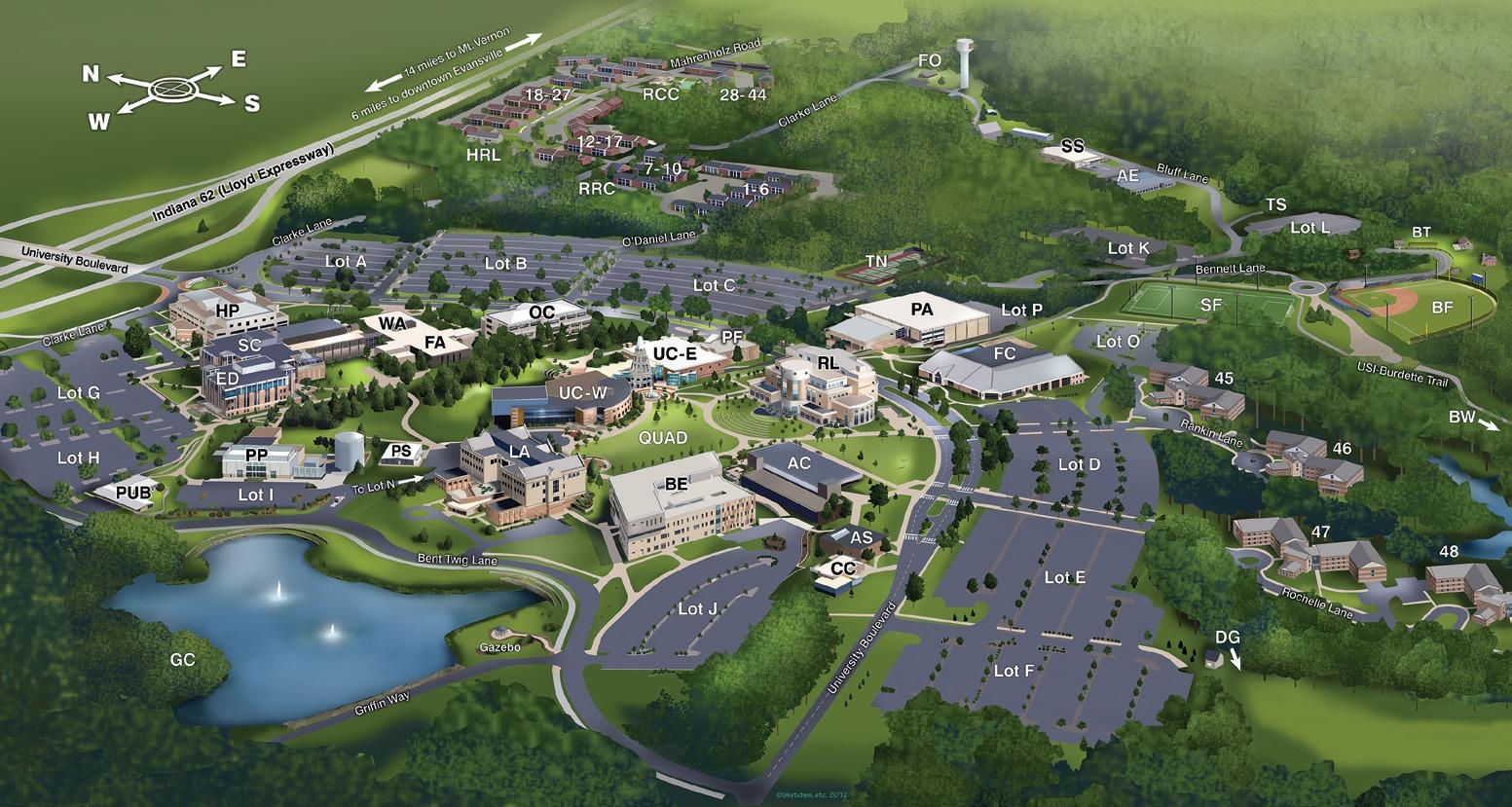 Printable Indiana University Map Printable Indiana University Map