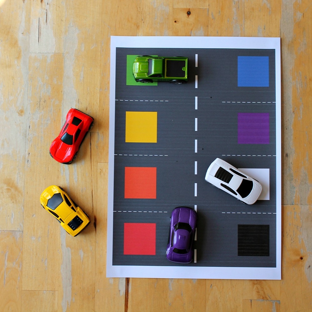 Car Play Mat Printable For Transport Theme Learning Activities 