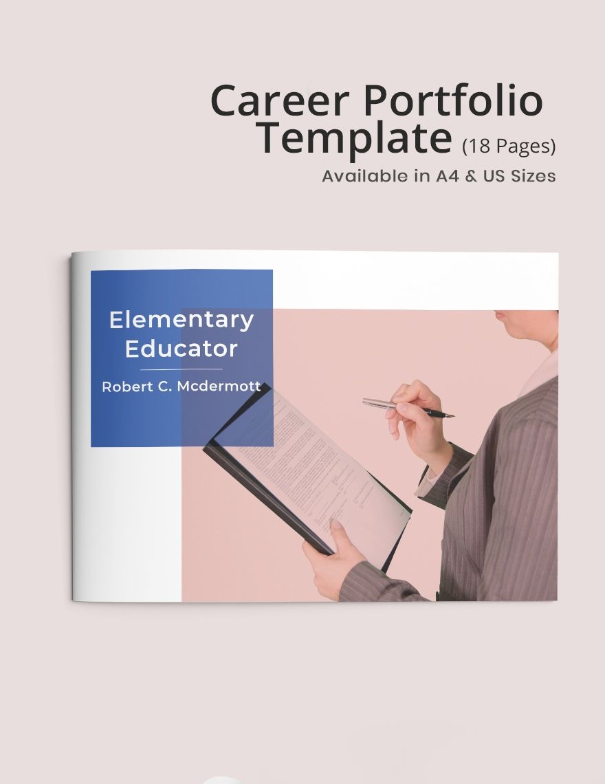 Free Printable Professional Portfolio Template