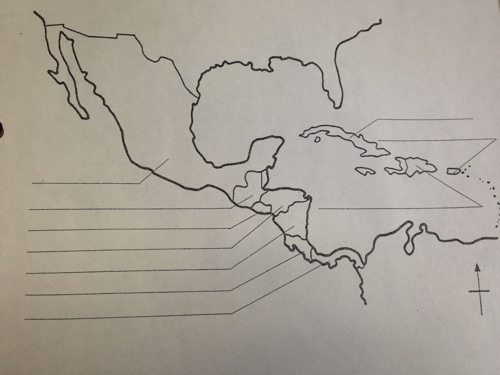 Central America Blank Map