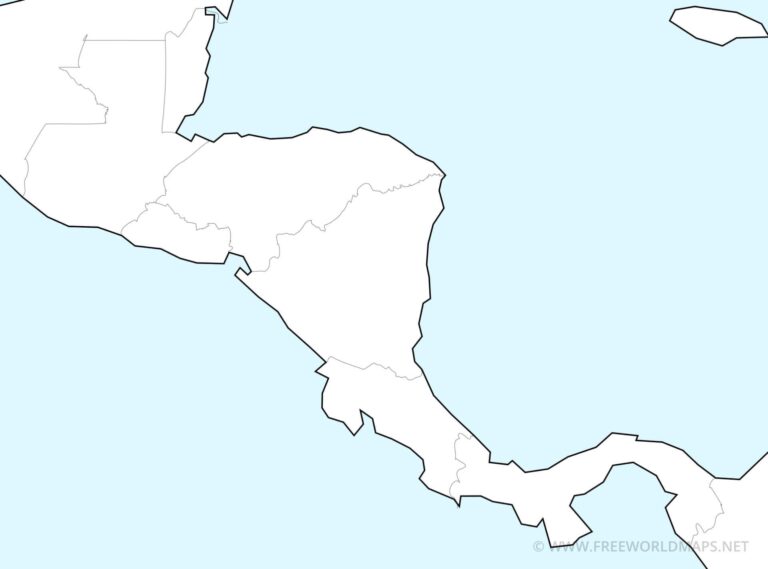 Central America Printable PDF Maps Freeworldmaps