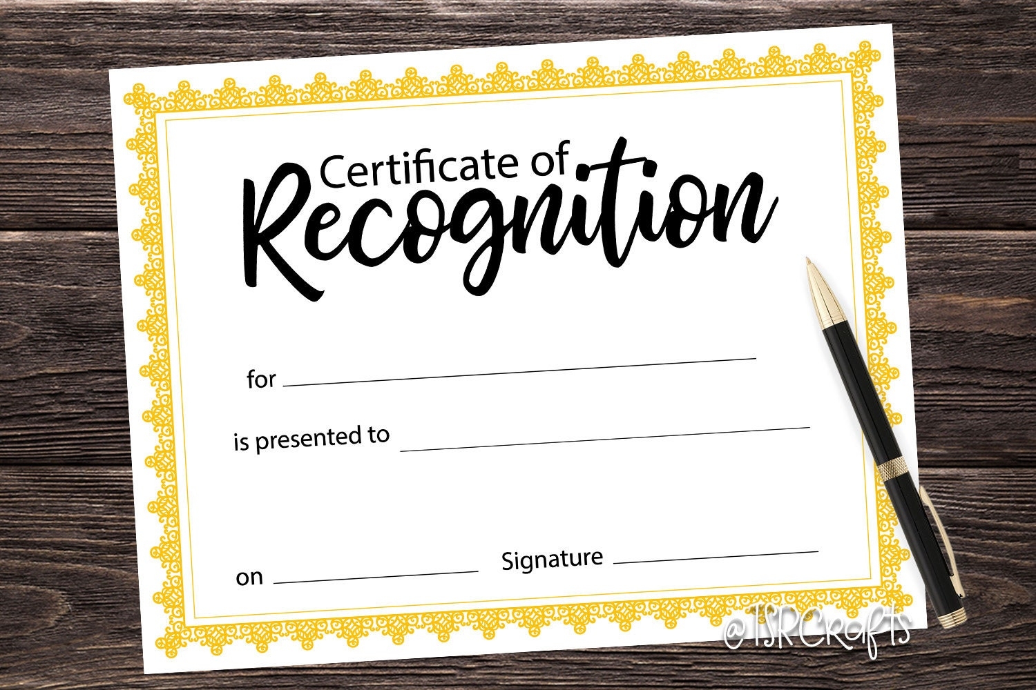 Free Printable Recognition Award Templates