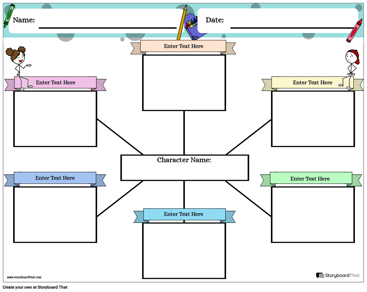 Character Map Worksheets By Storyboard That