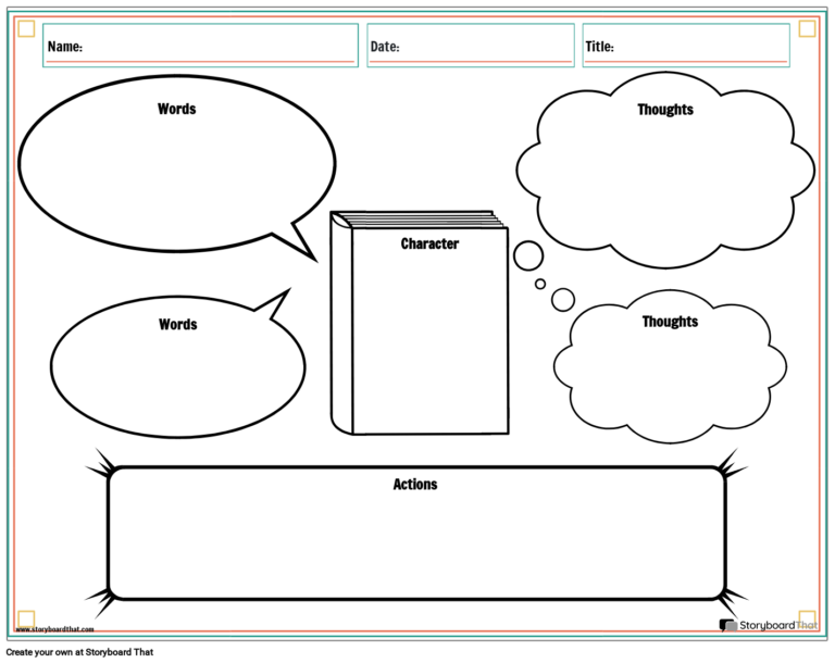Character Map Worksheets By Storyboard That
