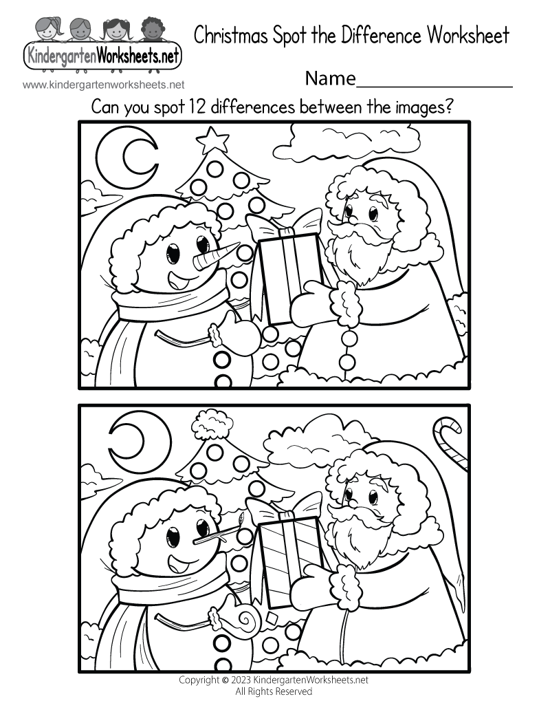 Holiday Worksheets Free Printable