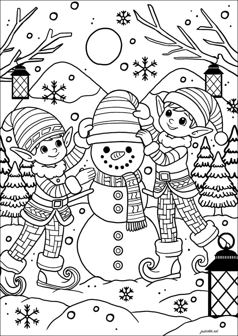 Christmas To Color For Children Christmas Coloring Pages For Kids