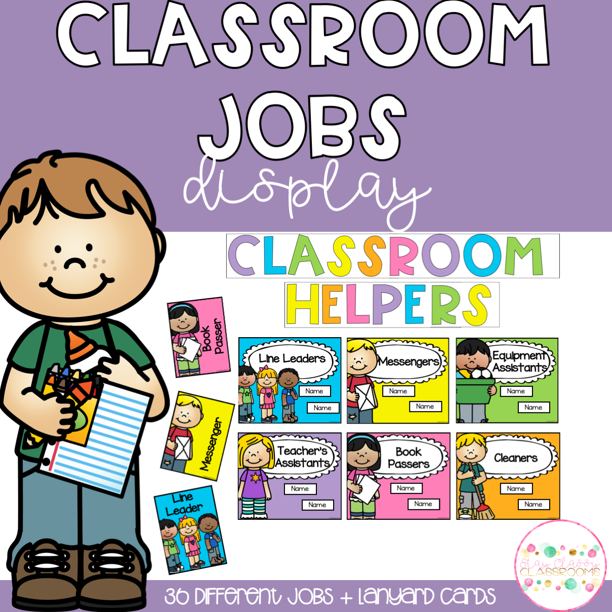 Classroom Jobs Helpers Chart Stay Classy Classrooms