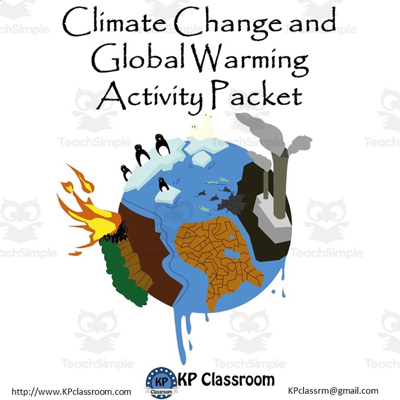 Climate Change And Global Warming Activity Packet And Worksheets By Teach Simple