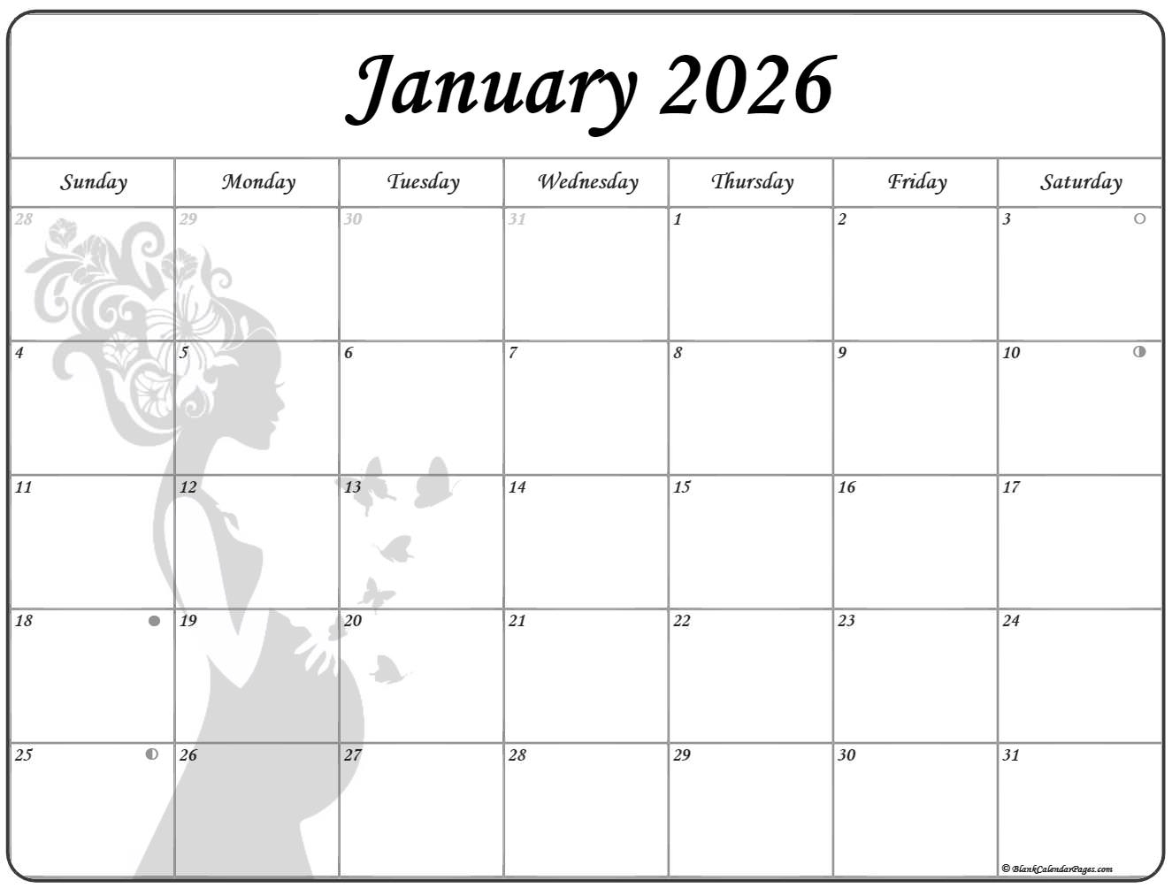 Jan 2026 Calendar Printable Free Jan 2026 Calendar Printable Free
