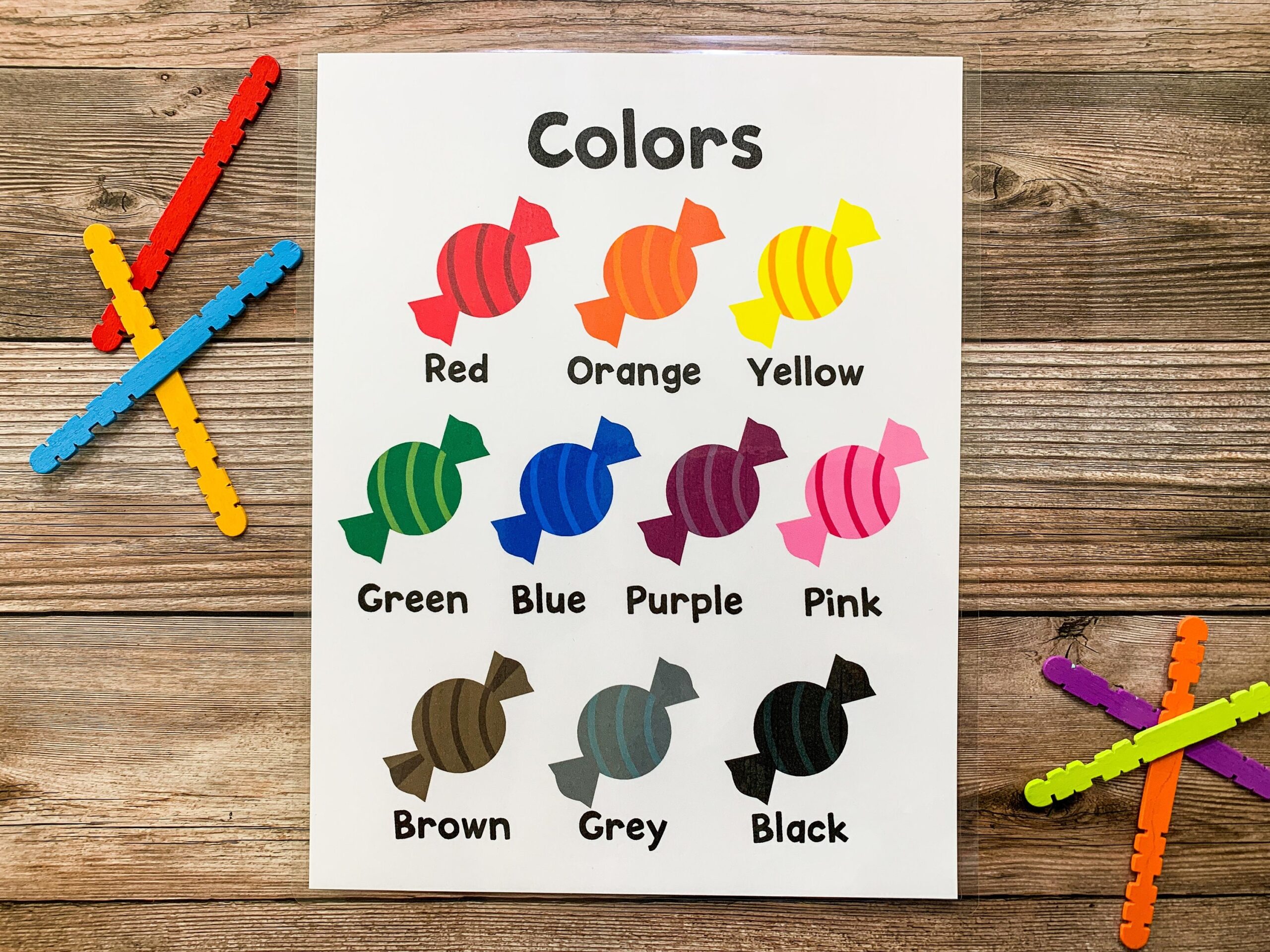 Color Chart Colors Printable Classroom Poster Homeschool Color Chart Colors Printable Classroom Poster Homeschool