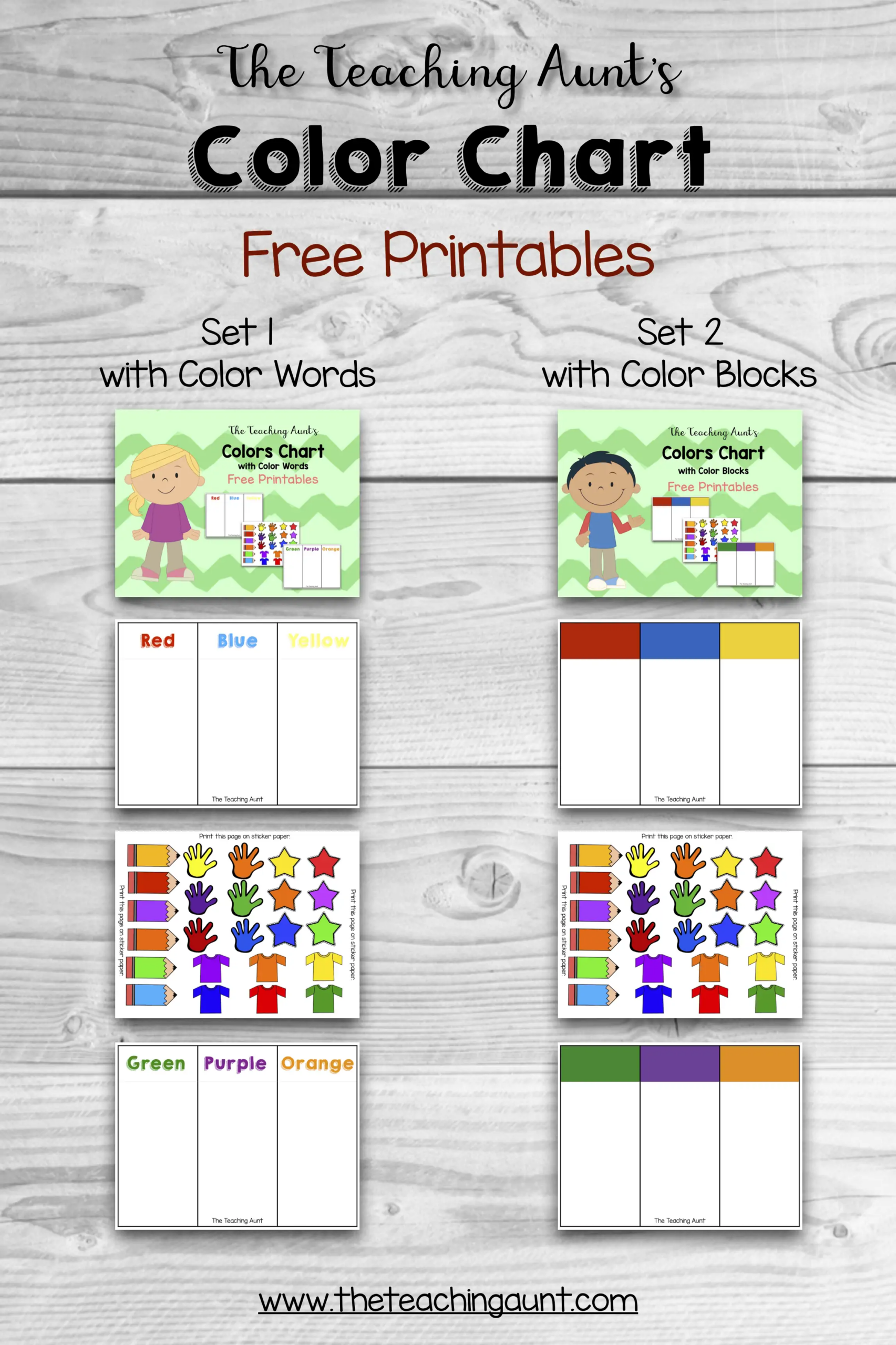 Color Charts For Toddlers And Preschoolers Free Printable The Color Charts For Toddlers And Preschoolers Free Printable The