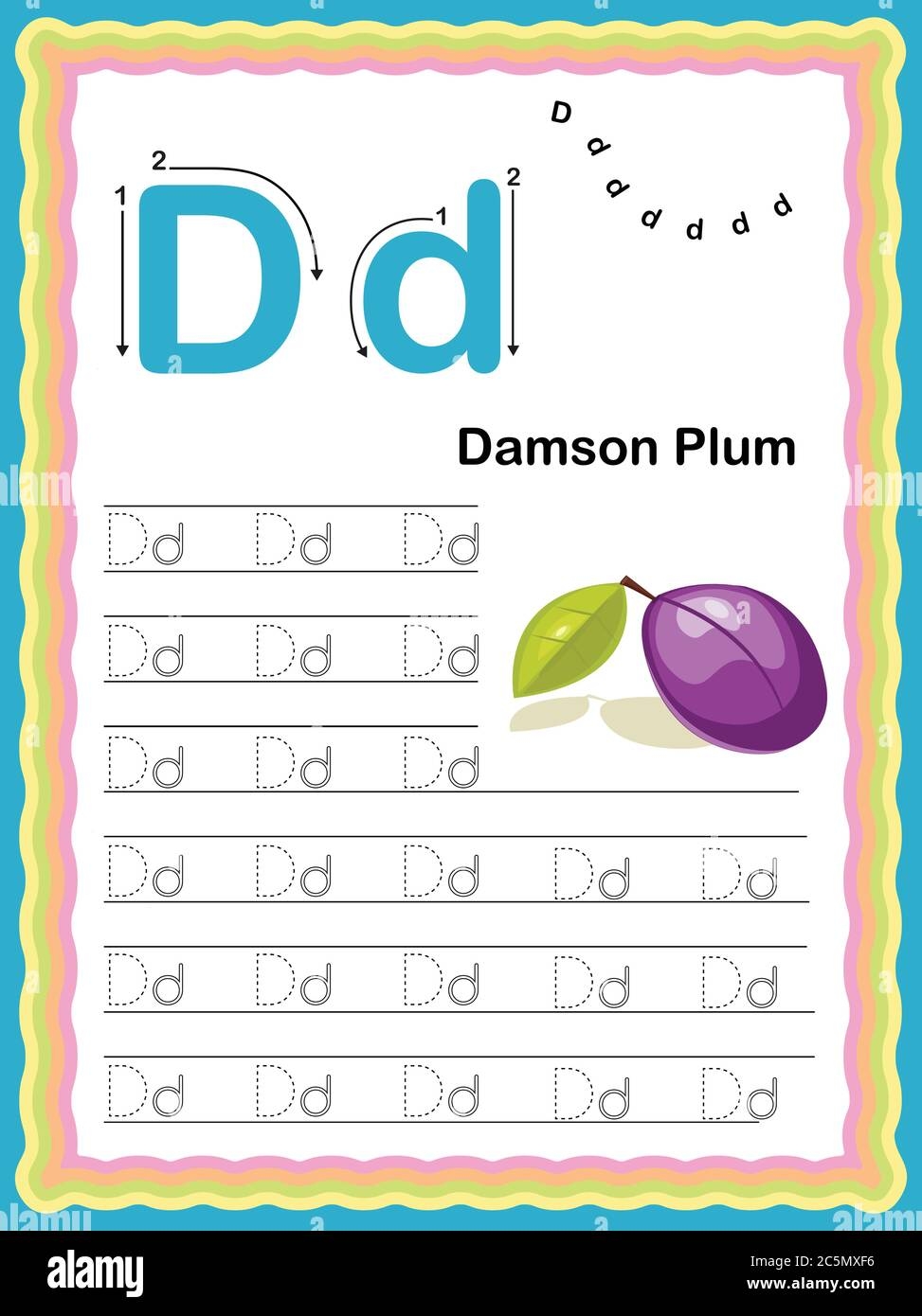 Colorful Letter D Uppercase And Lowercase Tracing Alphabets Start With Vegetables And Fruits Daily Writing Practice Worksheet Printable A4 Size Col Stock Vector Image Art Alamy Colorful Letter D Uppercase And Lowercase Tracing Alphabets Start With Vegetables And Fruits Daily Writing Practice Worksheet Printable A4 Size Col Stock Vector Image Art Alamy