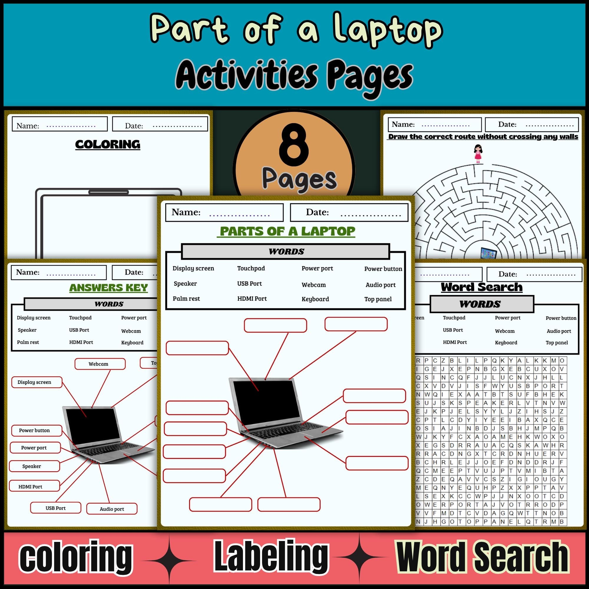 Computer Worksheets Printables Computer Worksheets Printables
