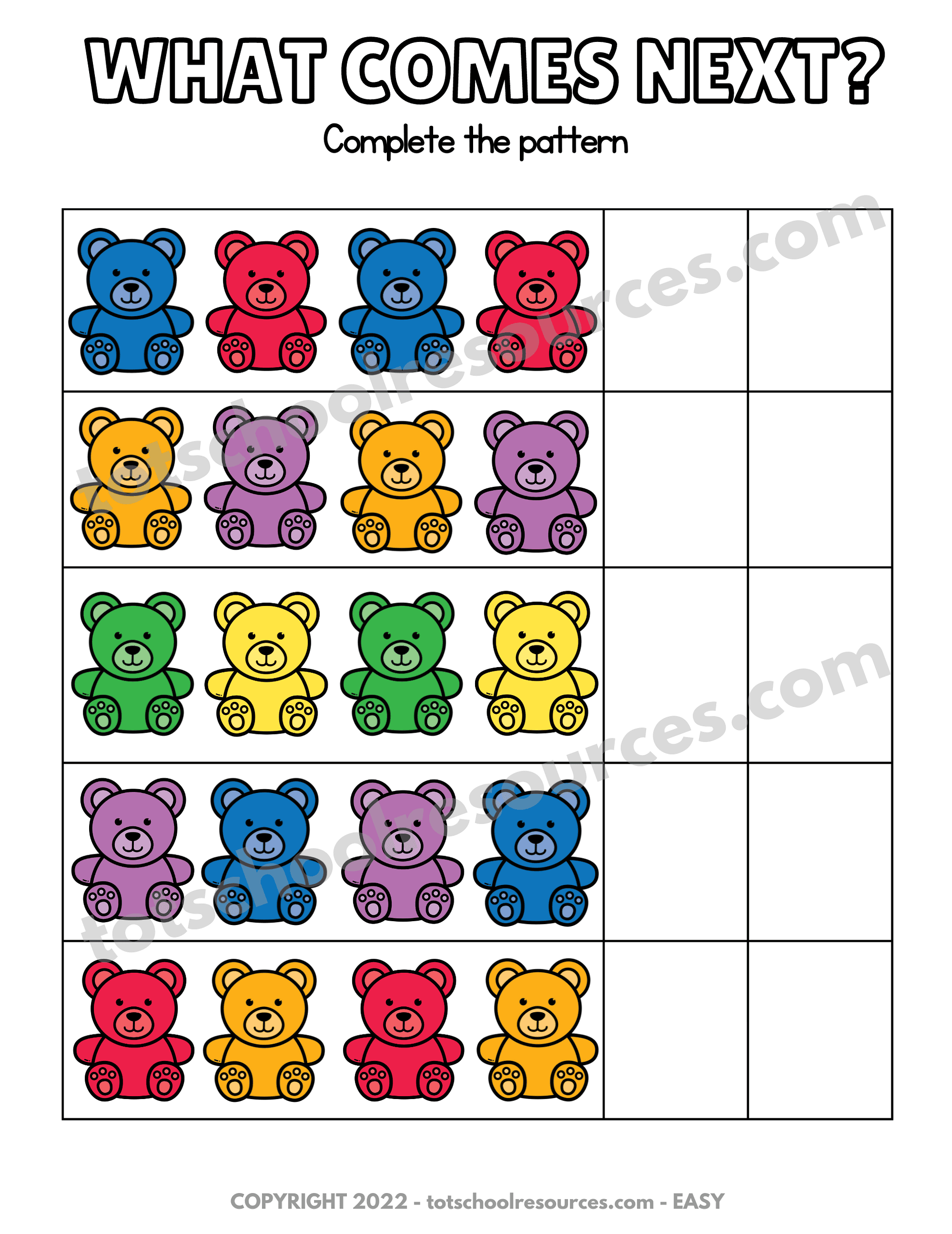 Counting Bears Activities Homeschool Resource Co Counting Bears Activities Homeschool Resource Co