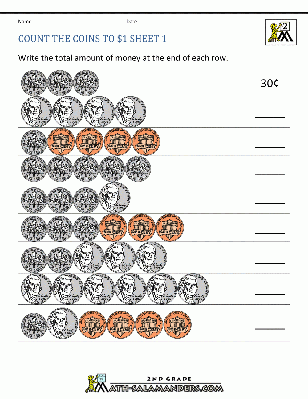 Counting Money Worksheets Up To 1 Counting Money Worksheets Up To 1