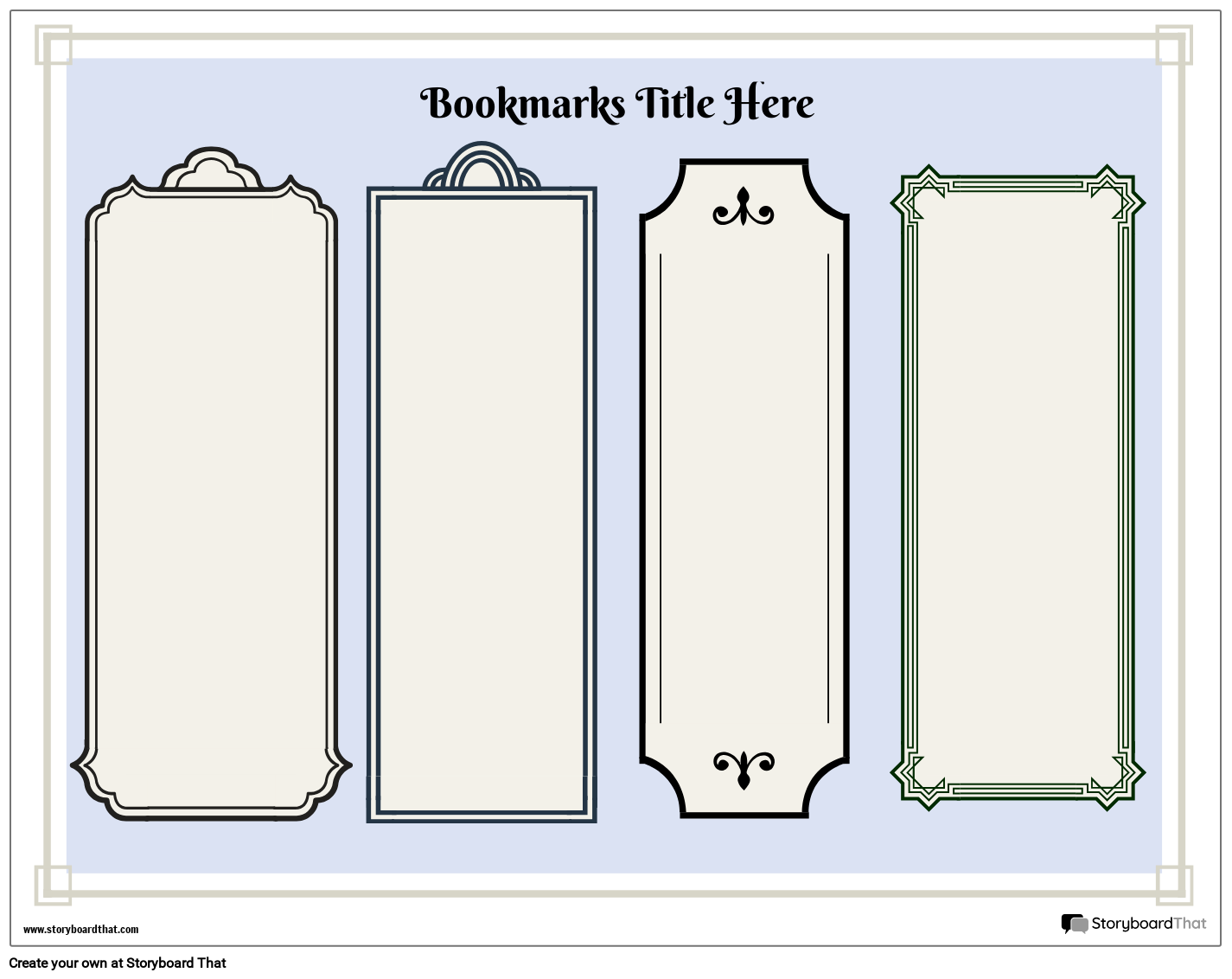 Create Custom Bookmarks Online With Storyboard That In 2025