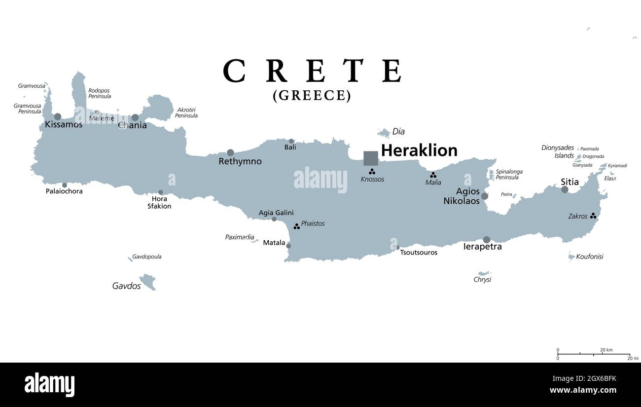 Printable Map Of Crete Printable Map Of Crete