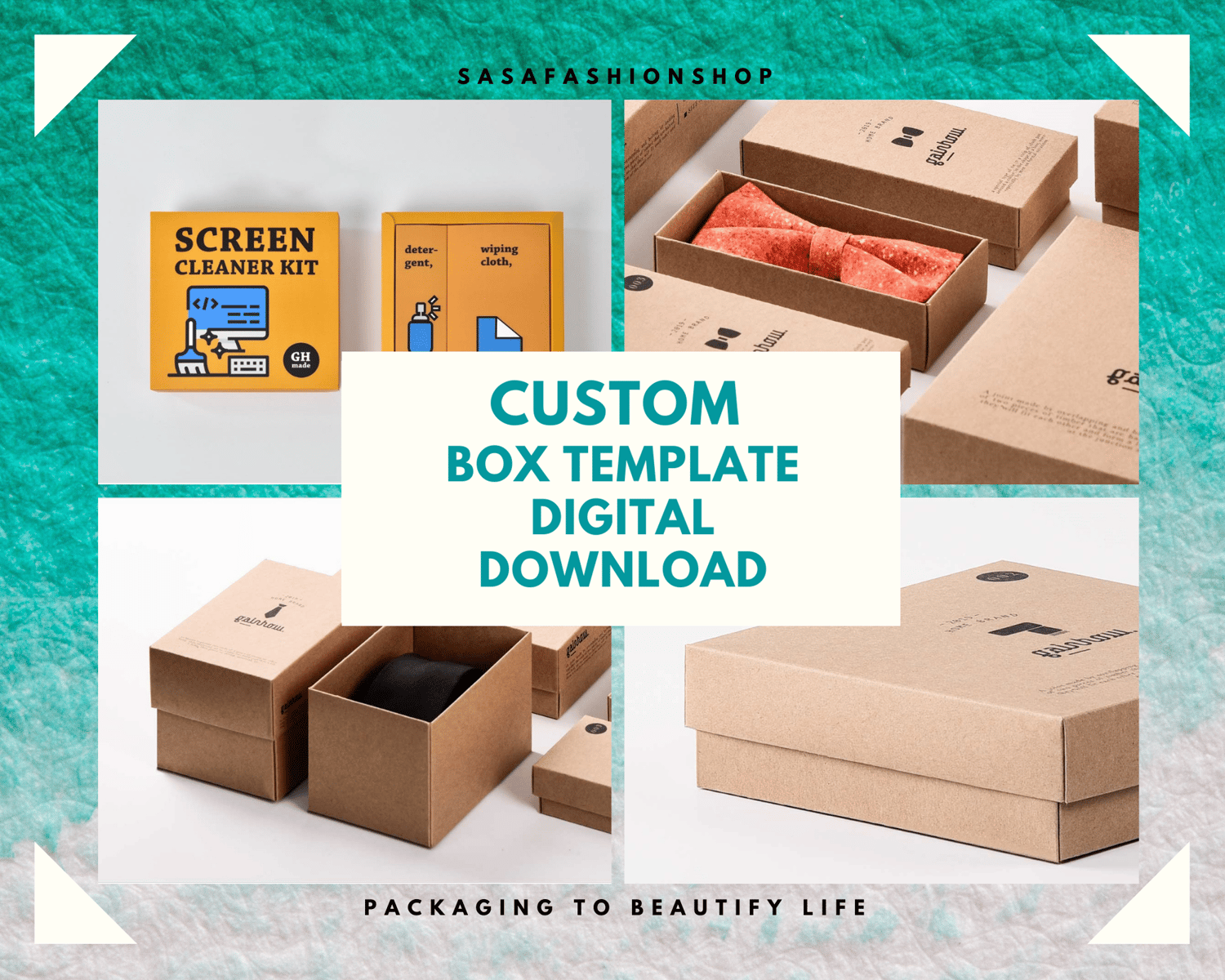 Custom About Box Template Gift Box Bottle Box Shoe Box Clothing Box Jewelry Box Makeup Box Instant Download Printable Design Box Payhip