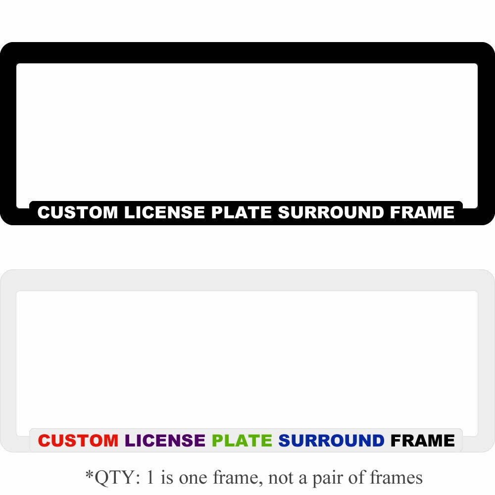 Custom Personalised License Number Plate Surround Frame Car Advertising Business EBay