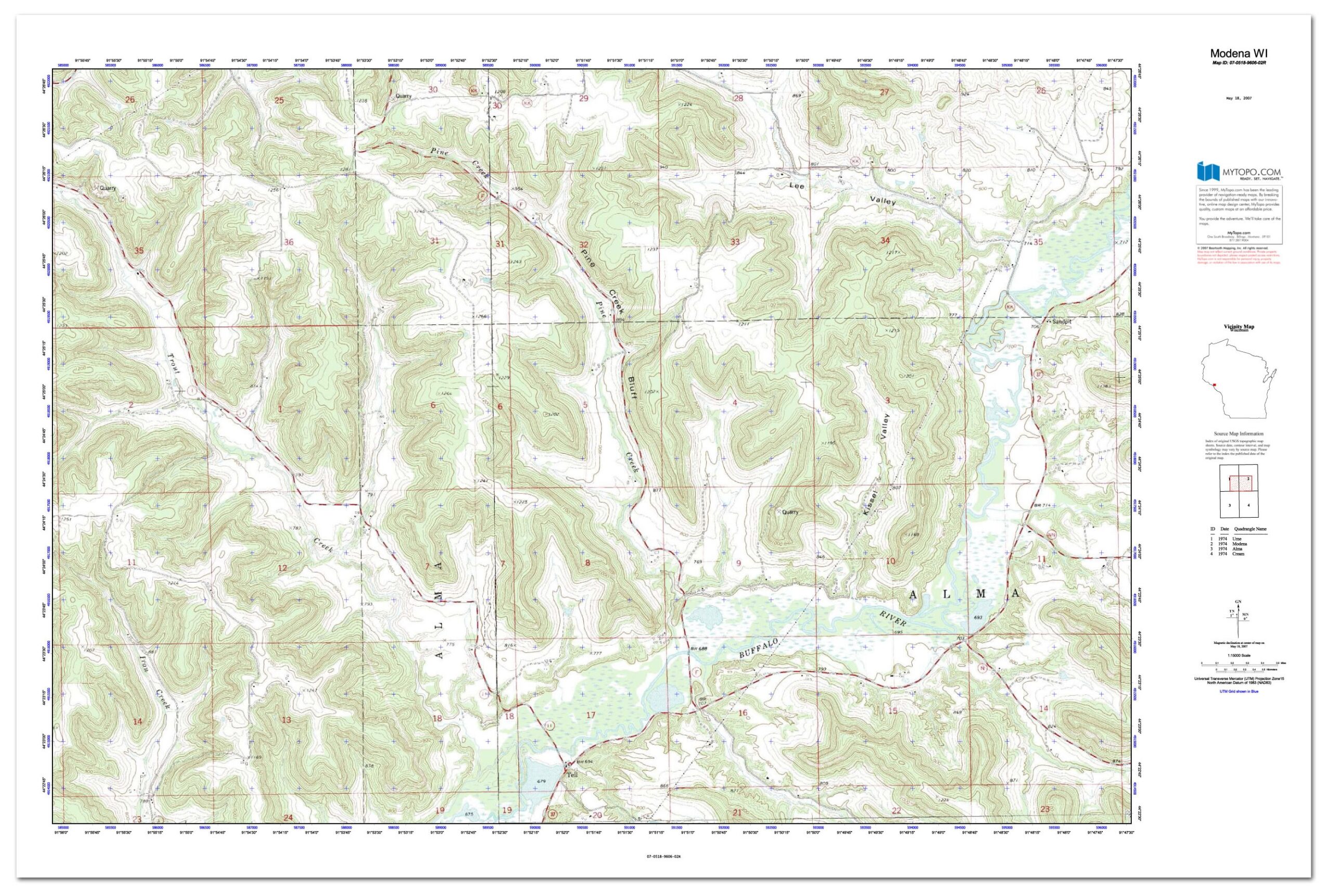 Custom Printed Topo Maps Custom Printed Aerial Photos