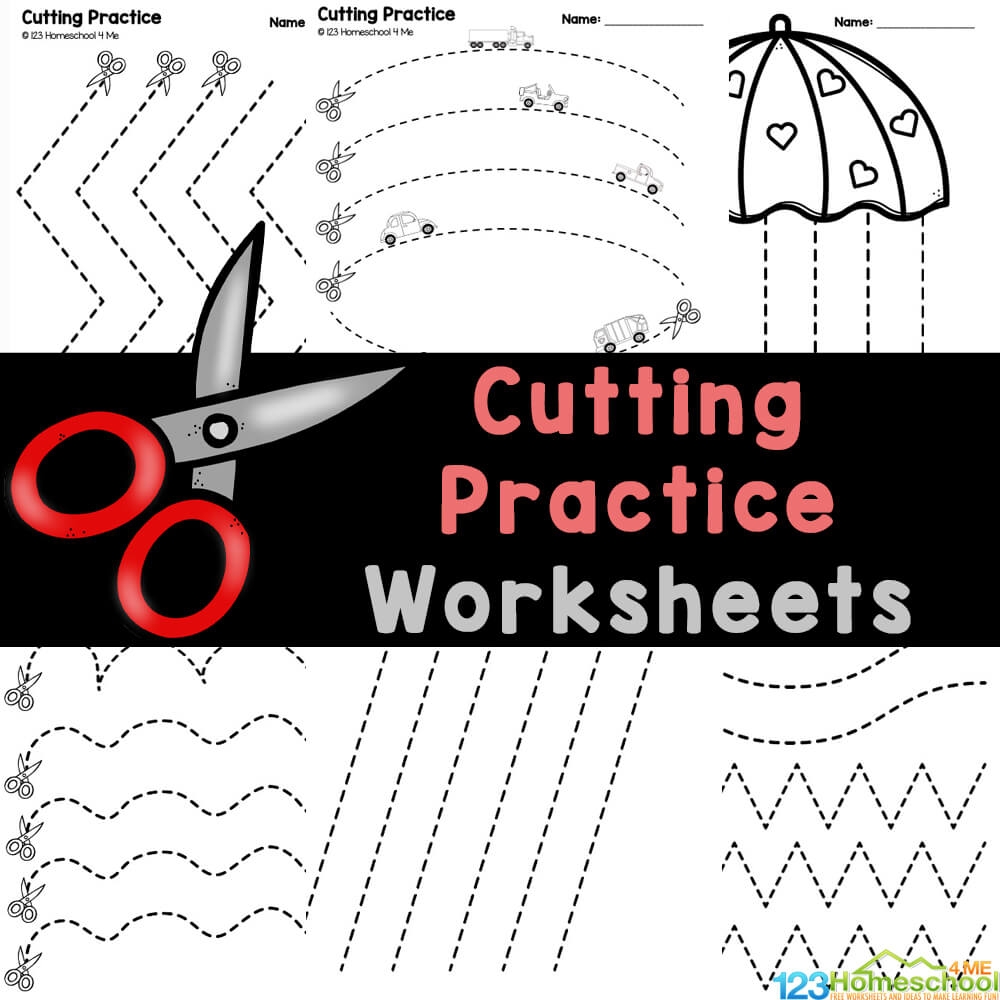 Free Printable Scissor Practice Sheets Free Printable Scissor Practice Sheets