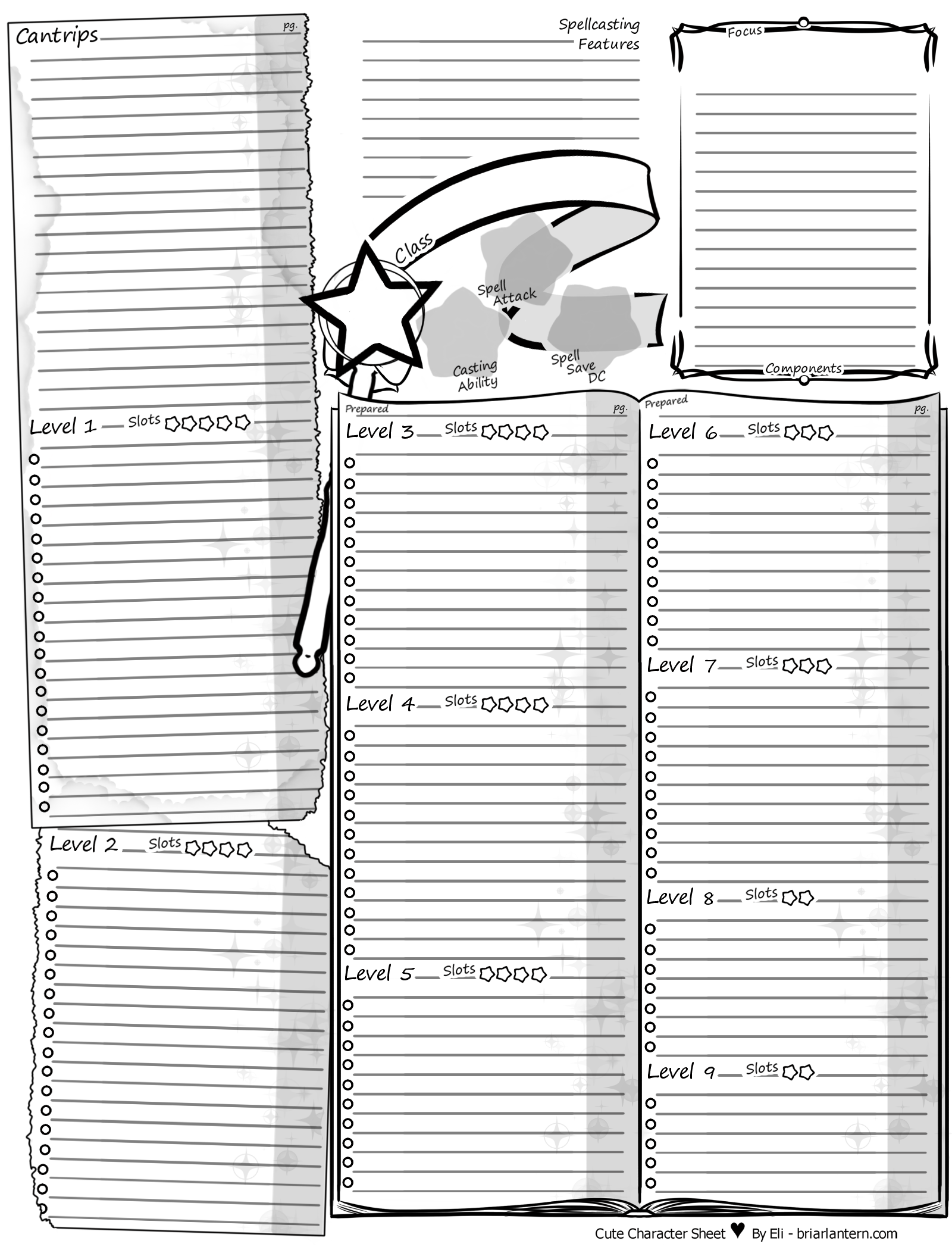 Cute Character Sheet 5th Edition Cute Character Sheet 5th Edition