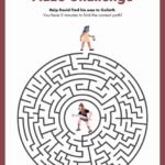 David And Goliath Maze Challenge Worksheet Free Bible Worksheets