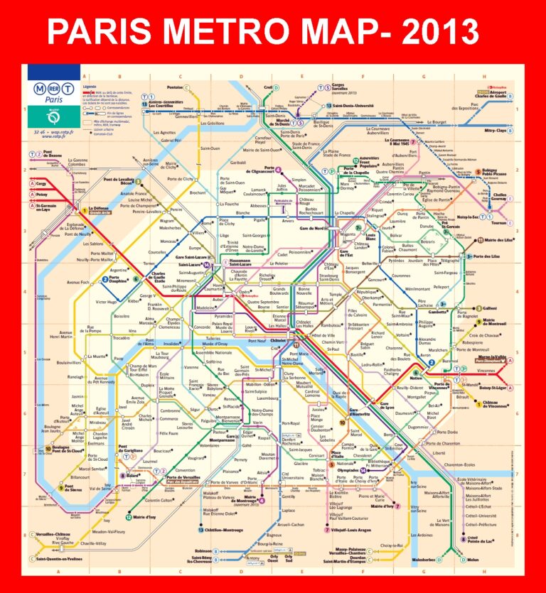 Detailed Metro Map Of Paris City Vidiani Maps Of All Worksheets Library