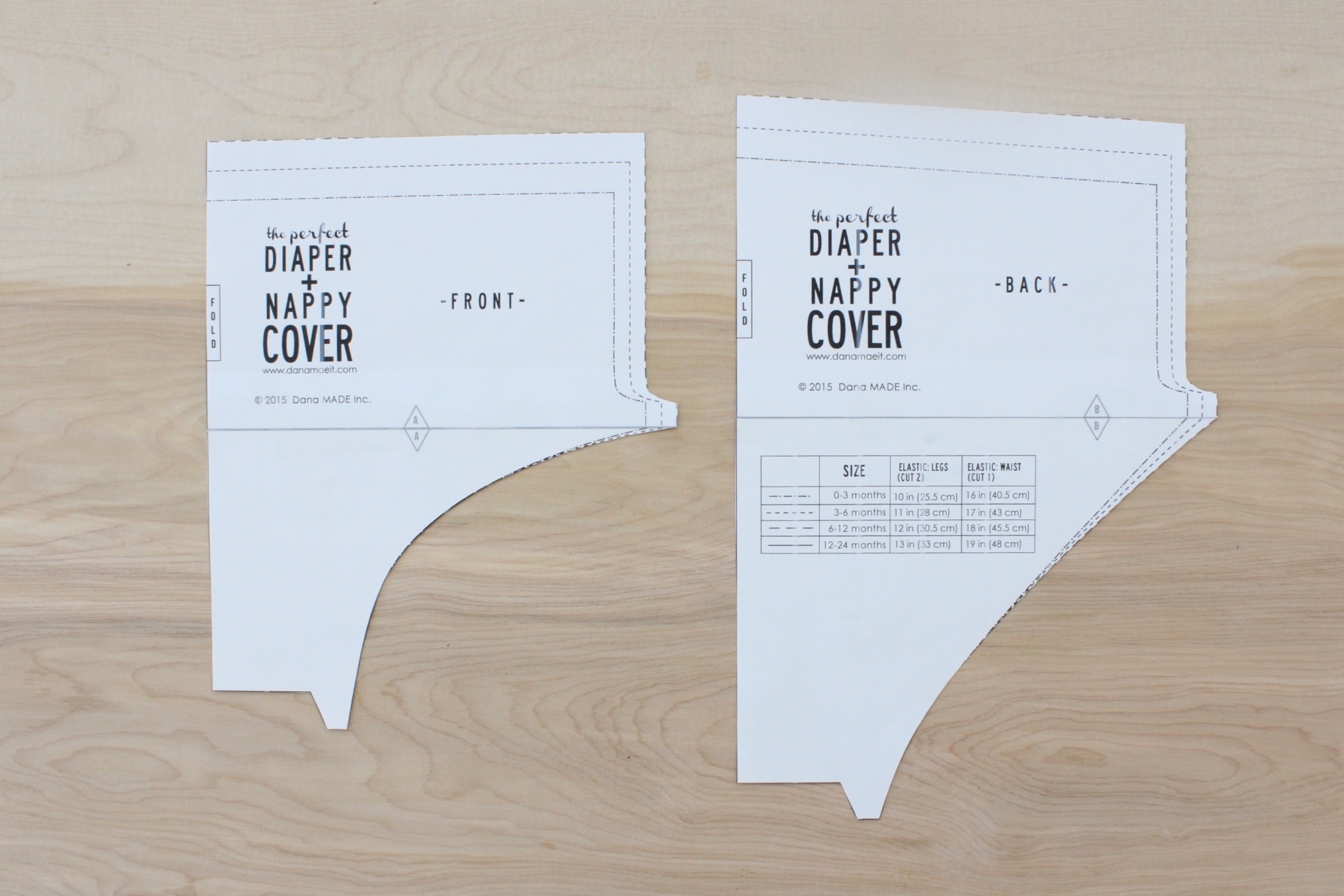 Free Printable Paper Diaper Template