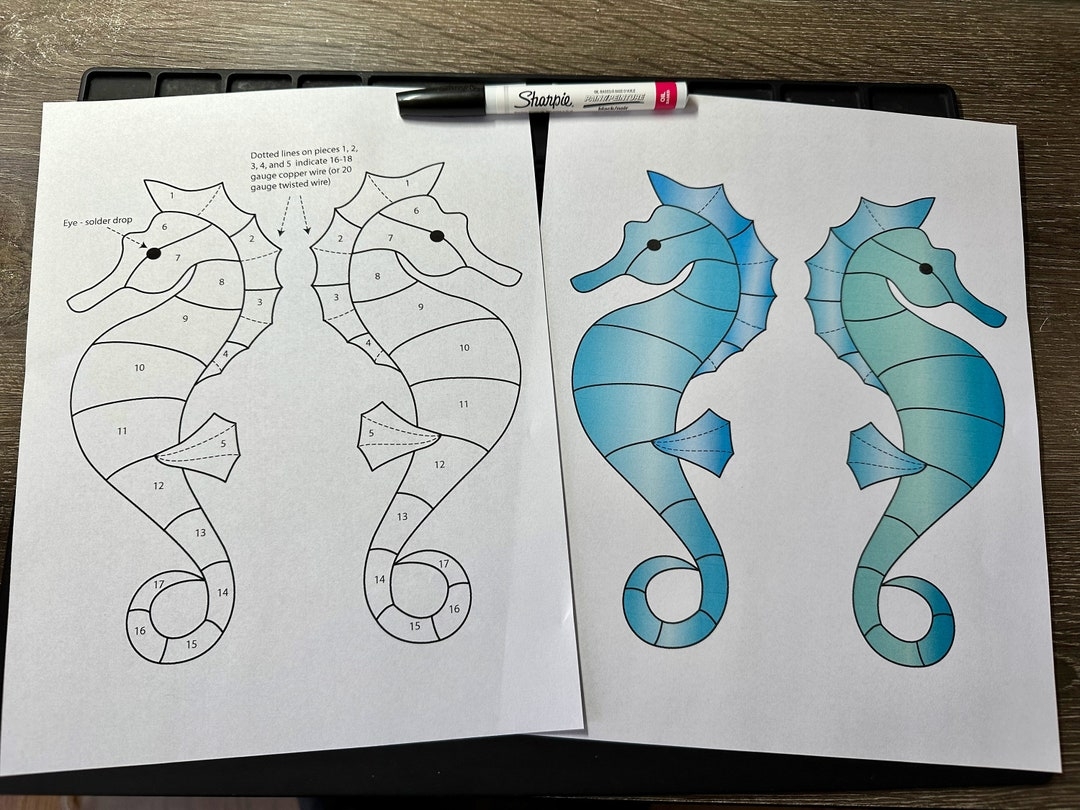 Free Printable Seahorse Templates