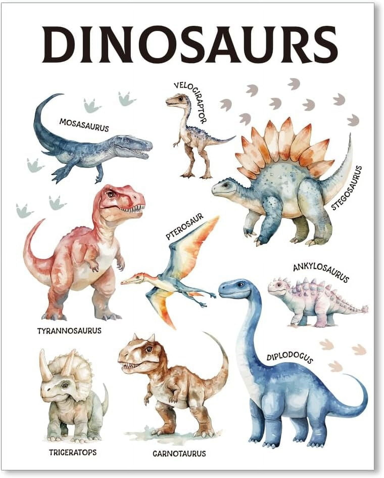 Dinosaur Chart Poster