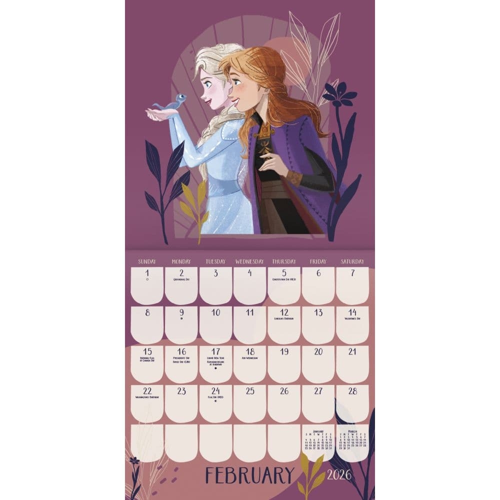 Disney Frozen 2026 Wall Calendar Calendars Disney Frozen 2026 Wall Calendar Calendars