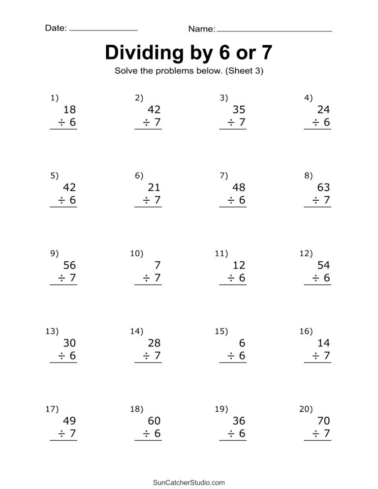 Division Worksheets U0026 Problems Free Printable Math Drills Free Printables Monograms Design Tools Patterns U0026 DIY Projects