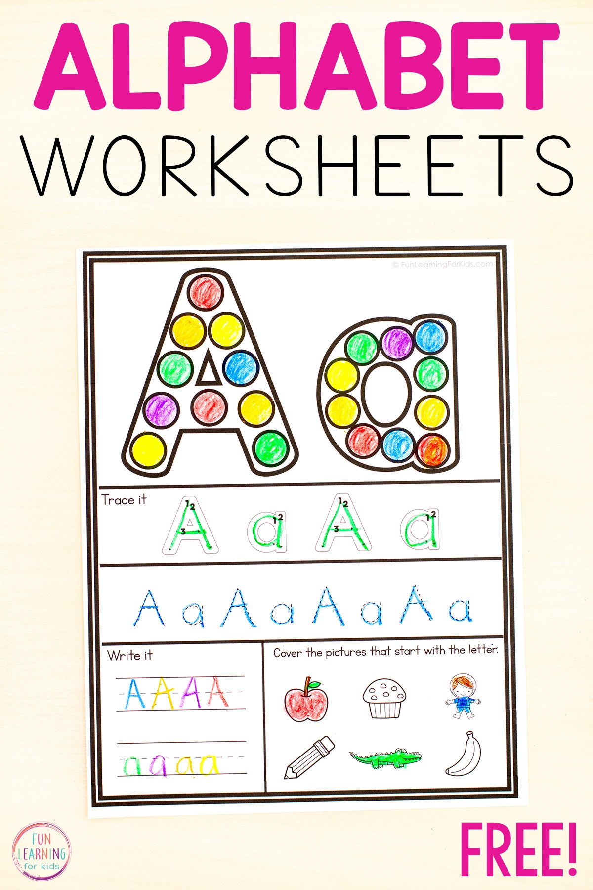 Learn Your Letters Printable Worksheets