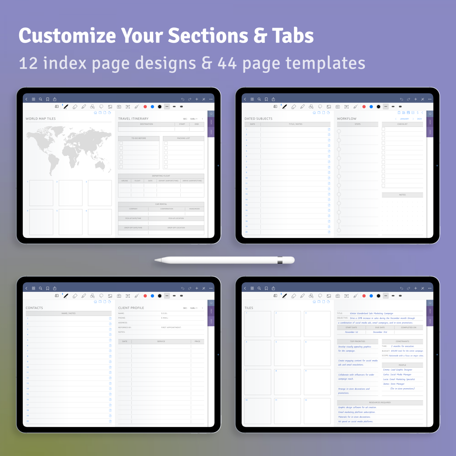 Download 2025 2030 Monthly Calendar 5 Years For GoodNotes IPad Etc
