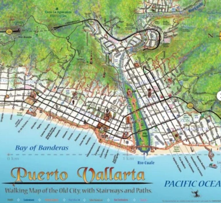 Drawing Tourist Friendly Maps Of Puerto Vallarta Mexico The Puerto Vallarta Travel Show