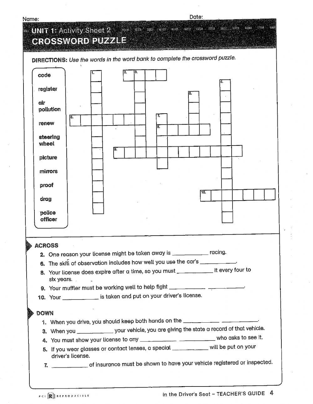 Drivers Ed Worksheet Worksheets Library Drivers Ed Worksheet Worksheets Library