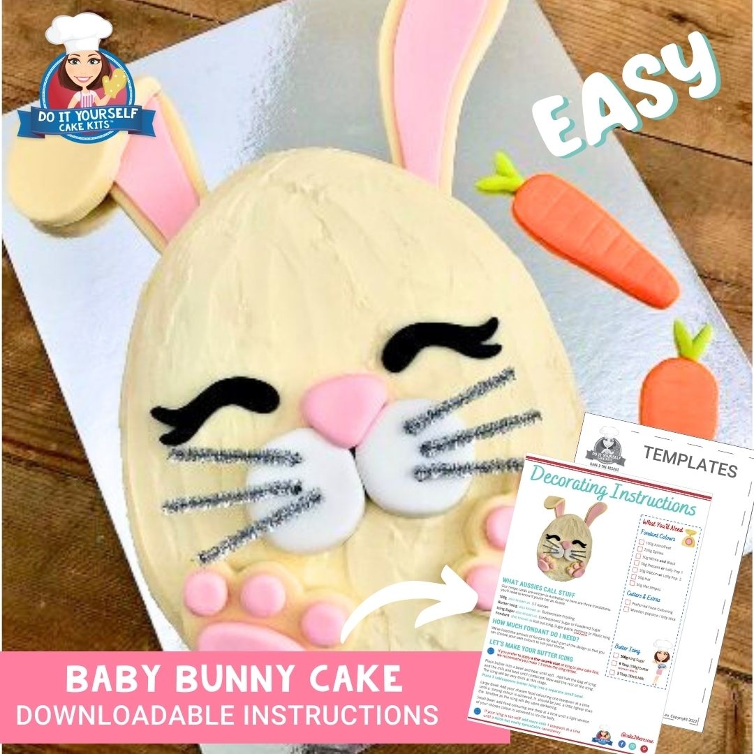 Free Printable Printable Bunny Cake Template