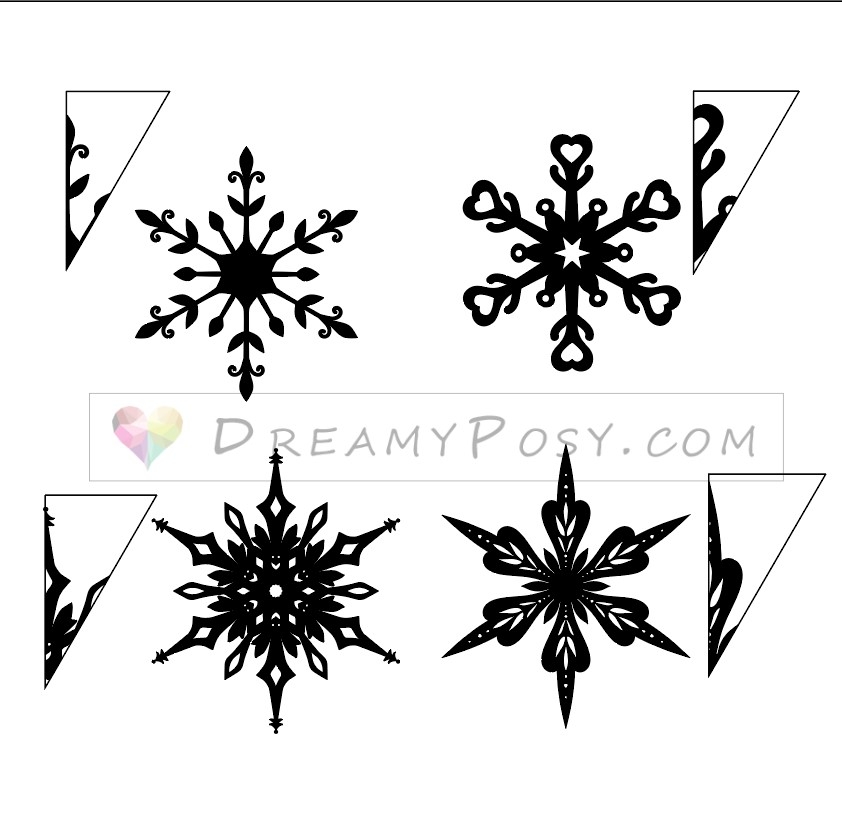 Easy 3D Snowflake Template And Tutorial Giant And Small Sizes Easy 3D Snowflake Template And Tutorial Giant And Small Sizes